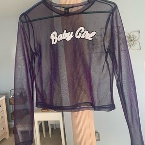 Baby girl sheer top